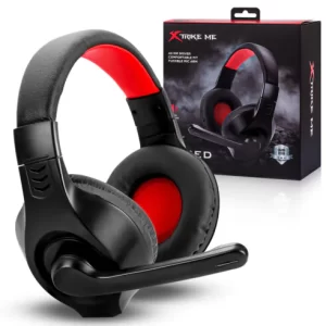 Headset Gamer com Fio Xtrike-ME HP-312 Vermelho p/ PC e Consoles (cópia)