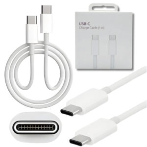 Cabo USB-C para USB-C 1 Metro Super Charge Carregamento Rápido e Dados Reforçado Alta Velocidade